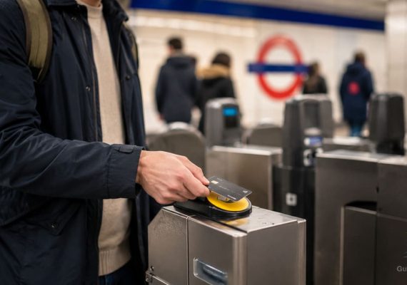 Estación de metro en Londres con pago sin contacto
